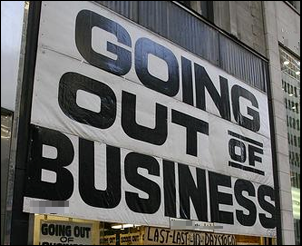Out of business